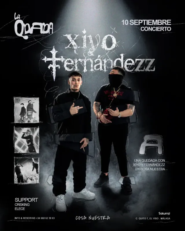 Cartel de Xiyo & Fernandezz en Cosa Nuestra